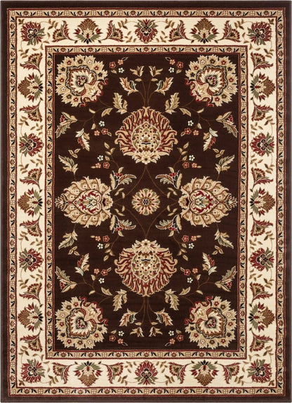Abbasi Brown Traditional Rug Well Woven