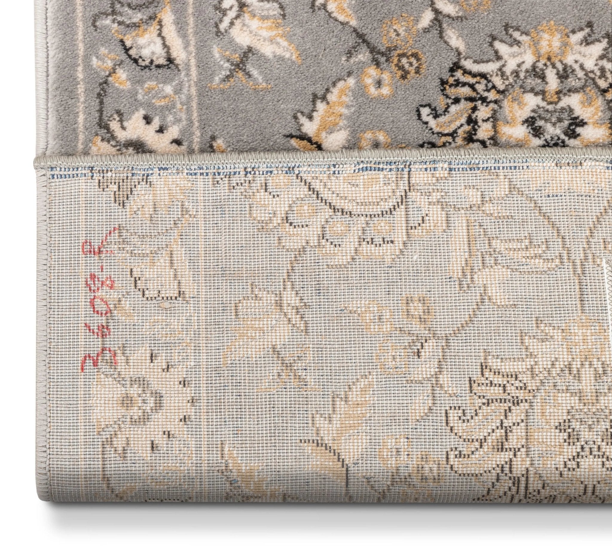 Abbasi Custom Size Runner Traditional Grey Choose Your Width x Choose Your Length Hallway Runner Rug Well Woven