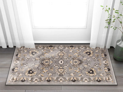 Abbasi Grey Traditional Rug Well Woven