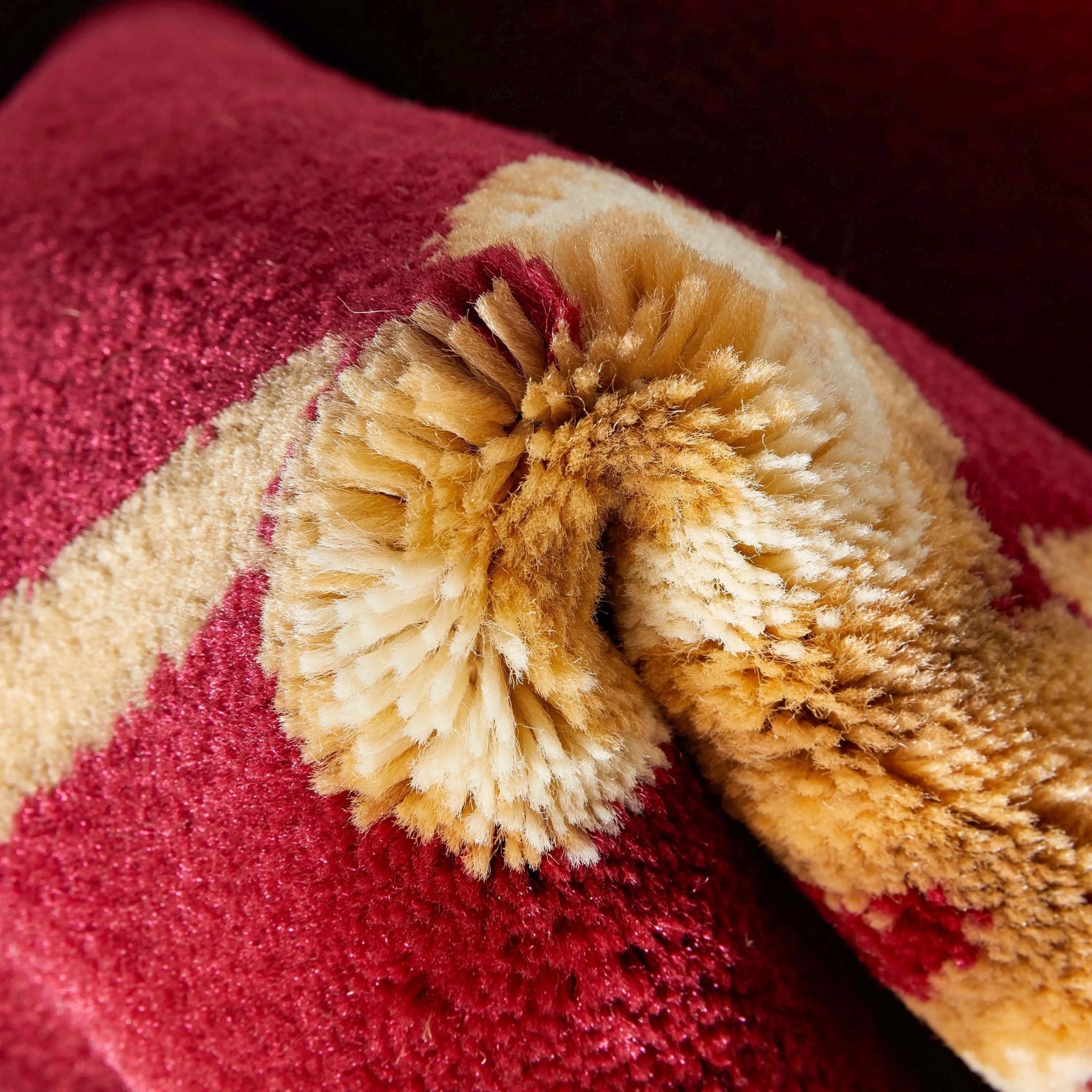 Fleur De Lis Red Formal Rug Well Woven