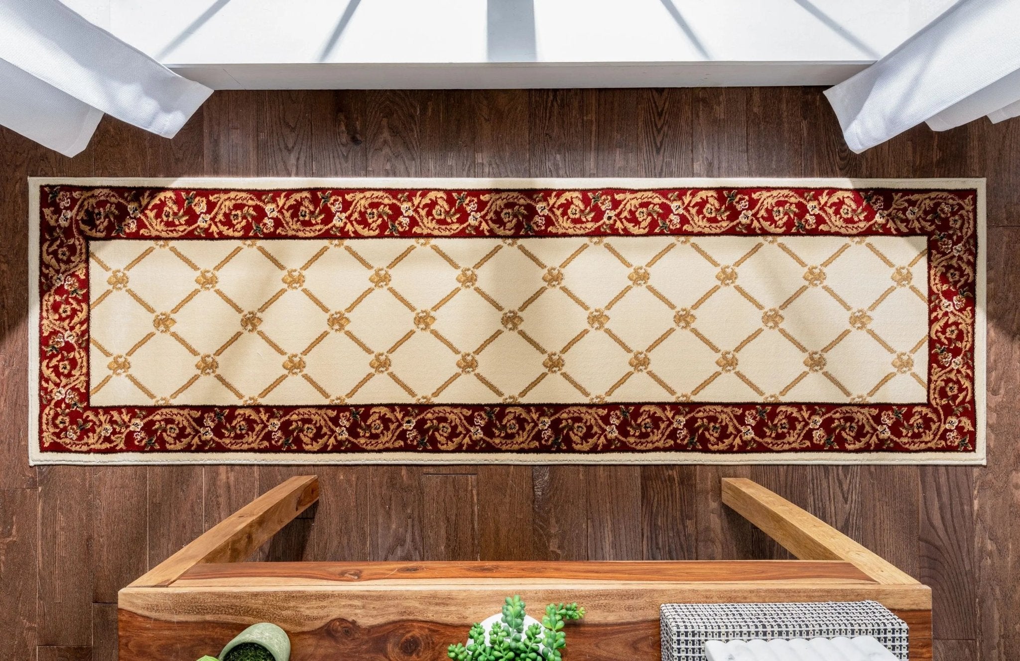 Fleur De Lis Ivory Formal Rug Well Woven