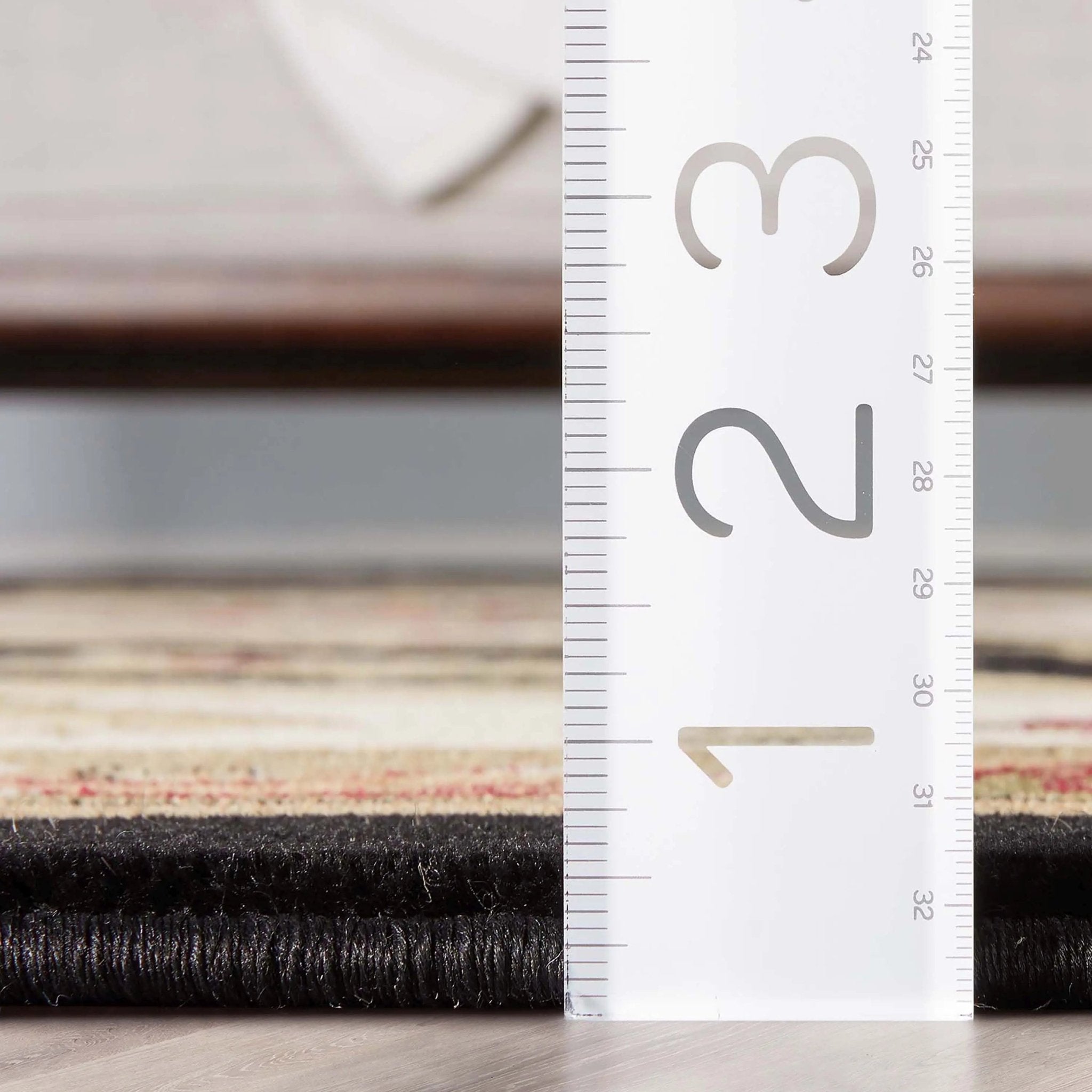 Le Petit Palais Black Traditional Rug Well Woven