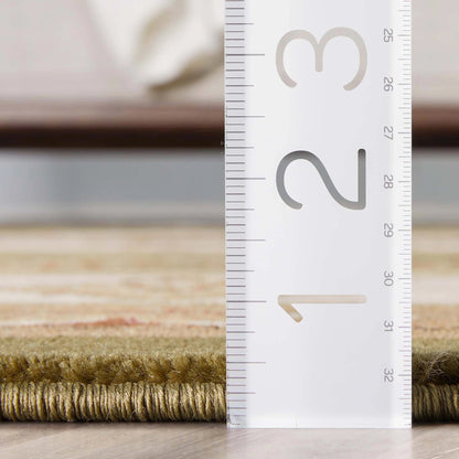 Le Petit Palais Green Traditional Rug Well Woven