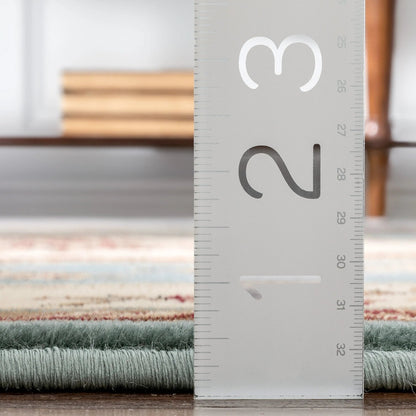 Le Petit Palais Light Blue Traditional Rug Well Woven