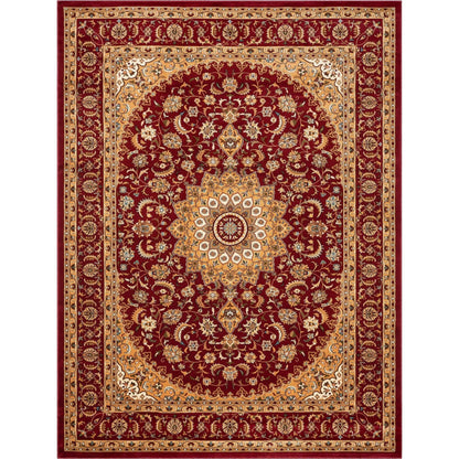 Aviva Red Traditional Rug Well Woven