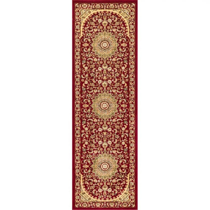 Aviva Red Traditional Rug Well Woven