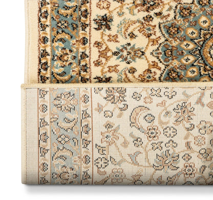 Aviva Custom Size Runner Traditional Ivory Choose Your Width x Choose Your Length Hallway Runner Rug Well Woven