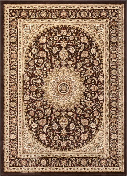 Aviva Brown Traditional Rug Well Woven