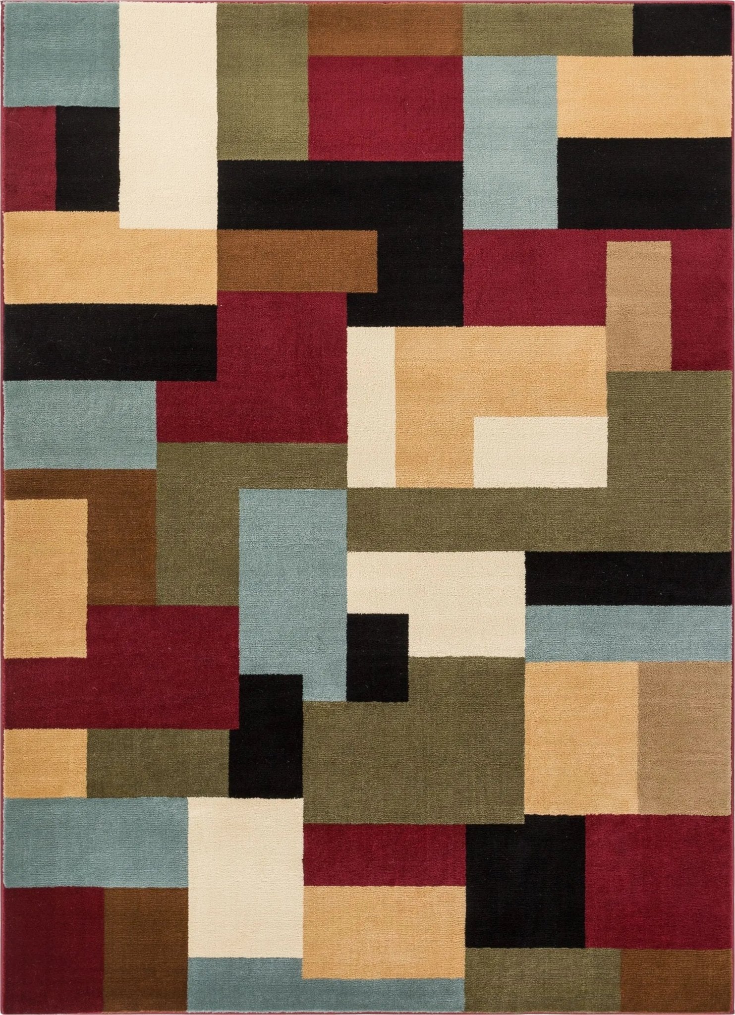 River Red Modern Rug Well Woven