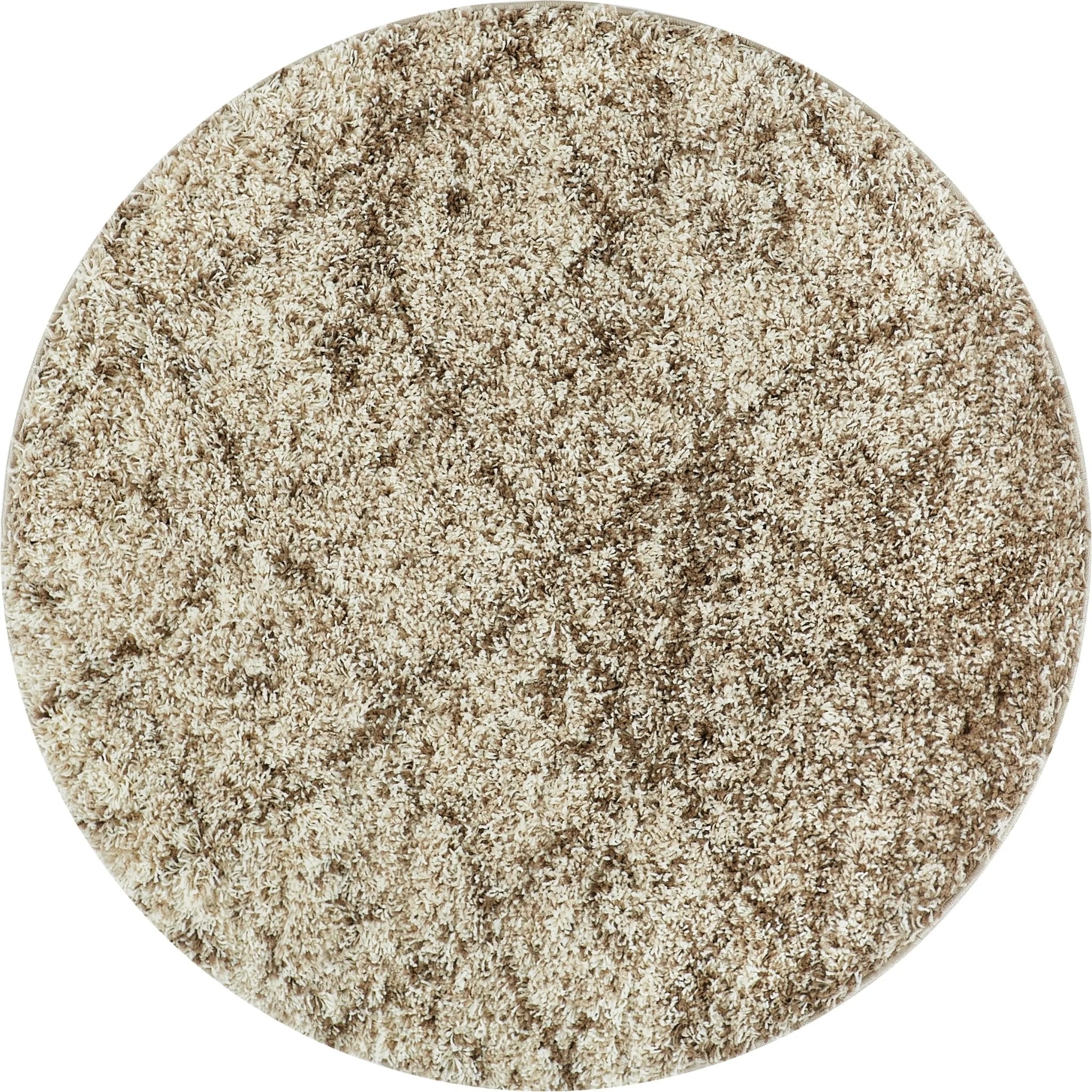 Moroccan Lattice Vanilla Contemporary Round Rug Well Woven