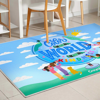 Crayola Color The World Blue Area Rug By Well Woven Well Woven