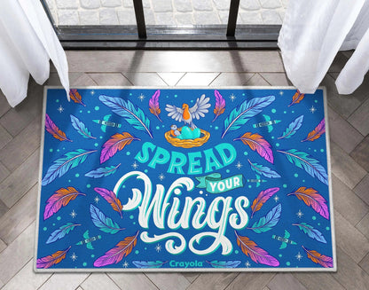 Crayola Spread Your Wings Blue Area Rug By Well Woven Well Woven