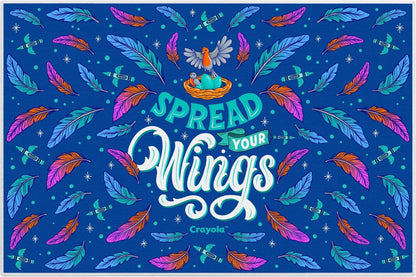 Crayola Spread Your Wings Blue Area Rug By Well Woven Well Woven