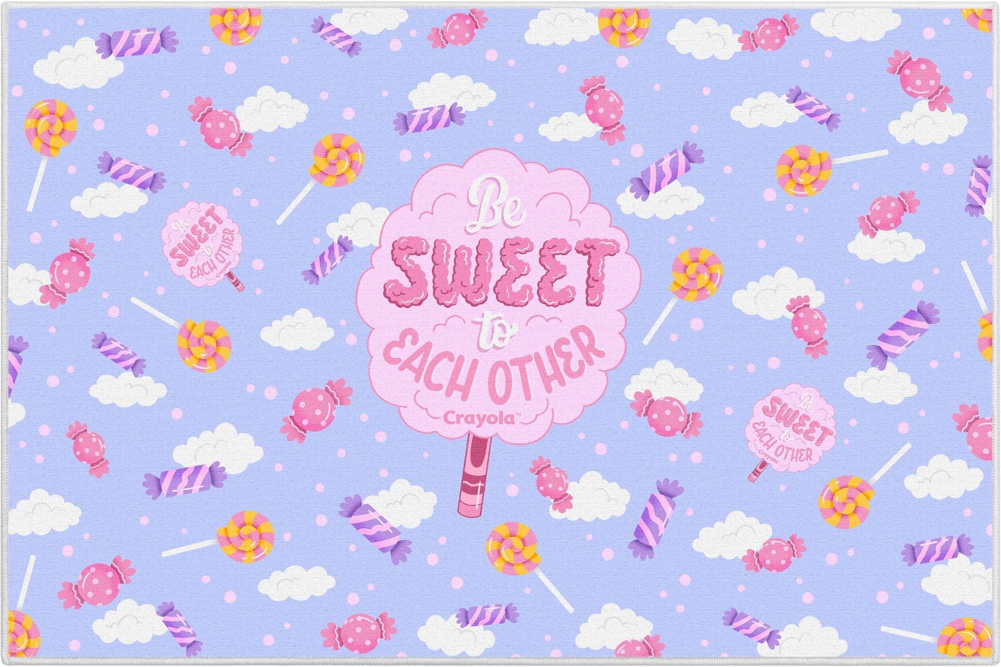 Crayola Be Sweet Lilac Area Rug By Well Woven Well Woven