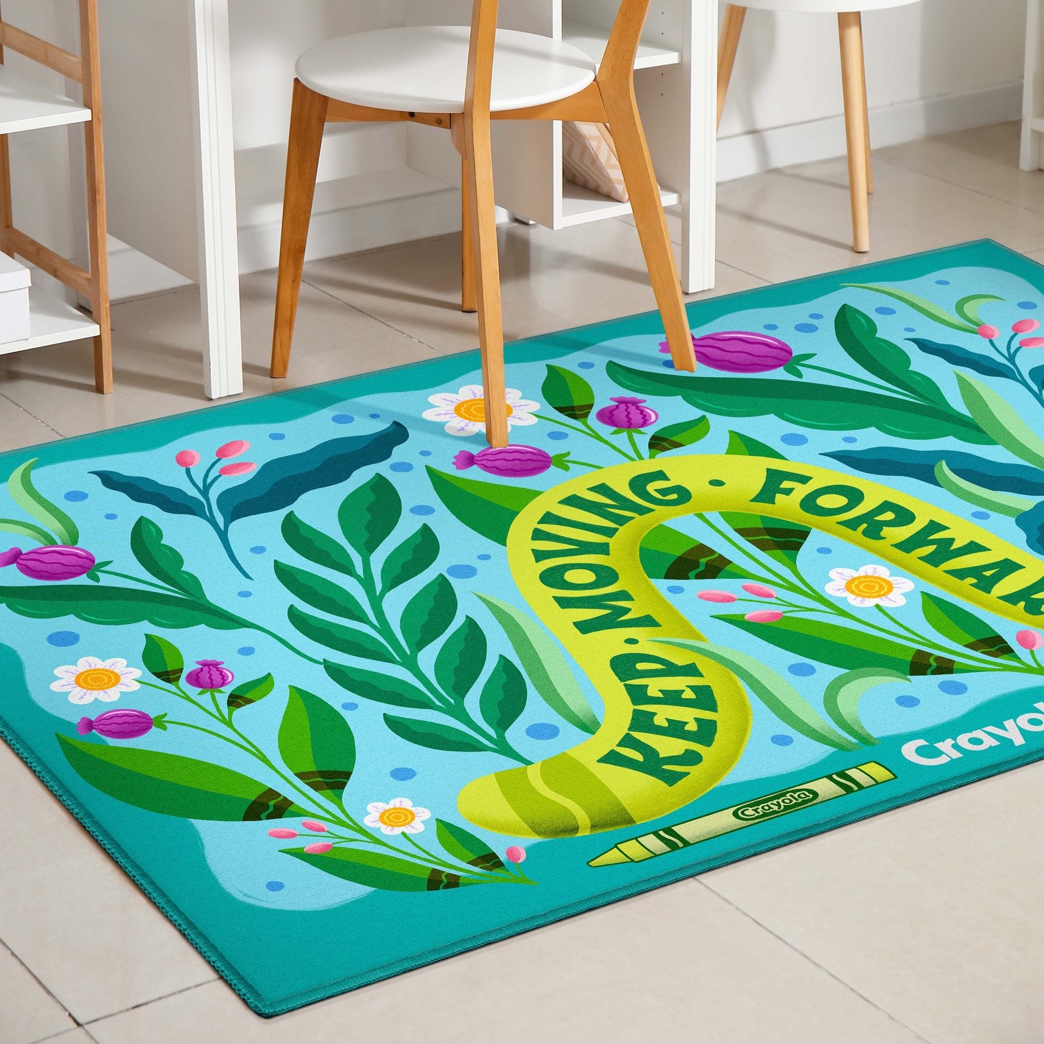 Crayola Keep Moving Green Blue Area Rug By Well Woven Well Woven