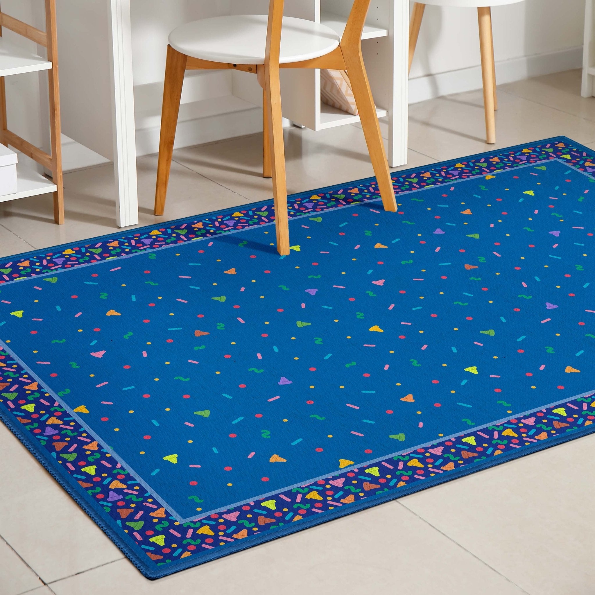 Crayola Confetti Blue Area Rug By Well Woven Well Woven