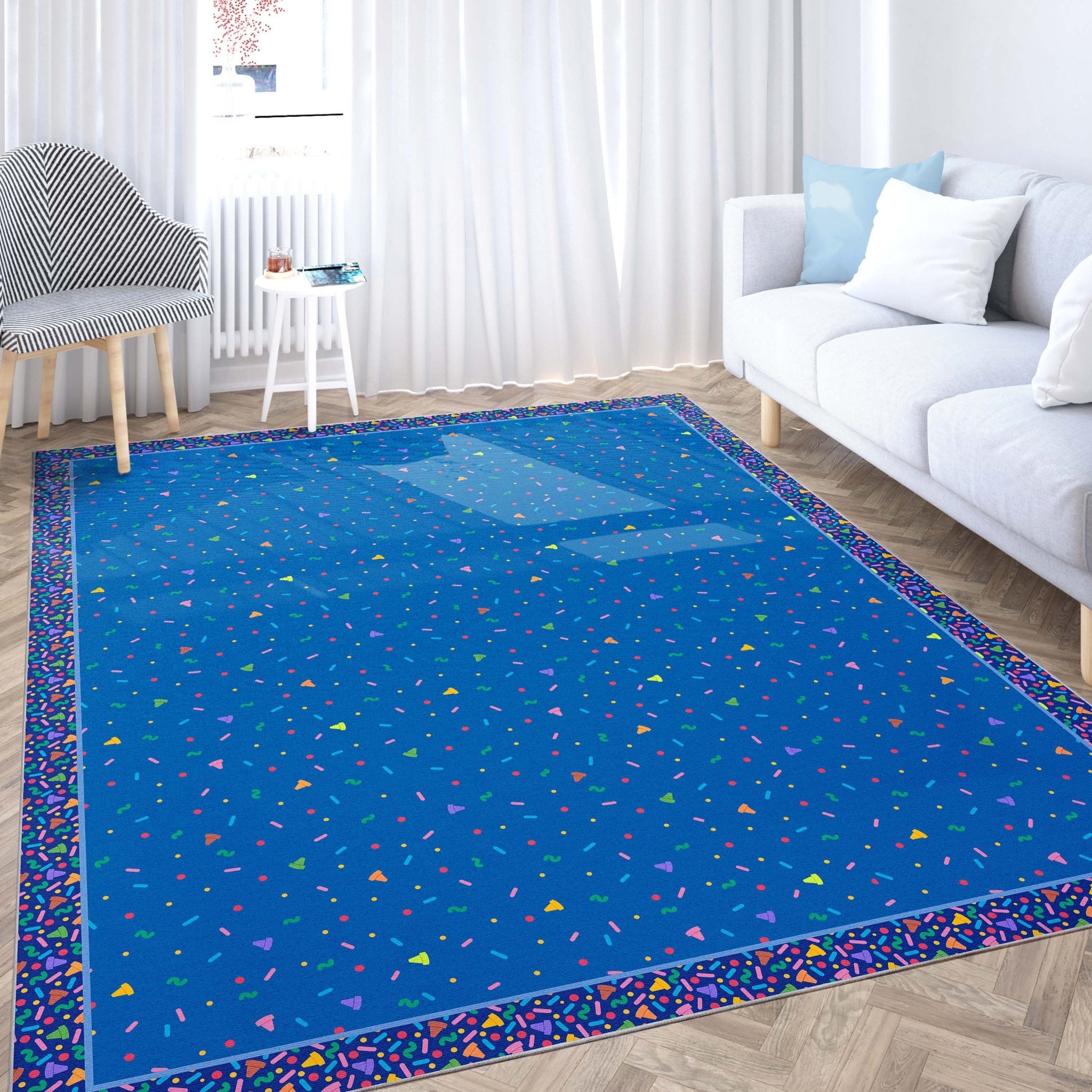 Crayola Confetti Blue Area Rug By Well Woven Well Woven