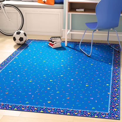 Crayola Confetti Blue Area Rug By Well Woven Well Woven