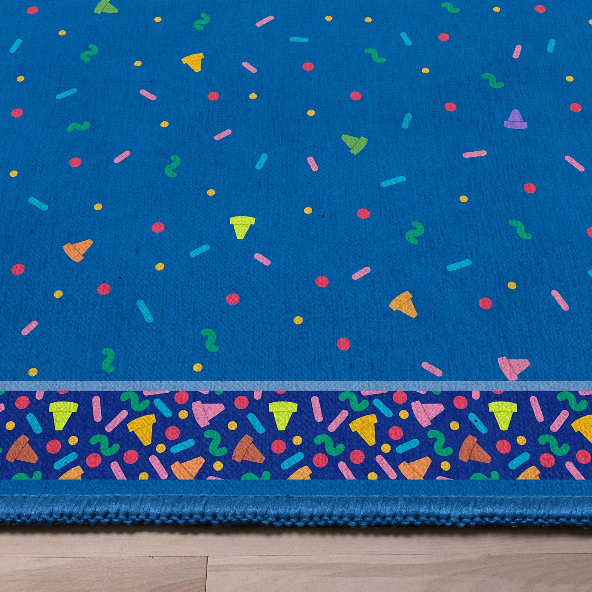 Crayola Confetti Blue Area Rug By Well Woven Well Woven