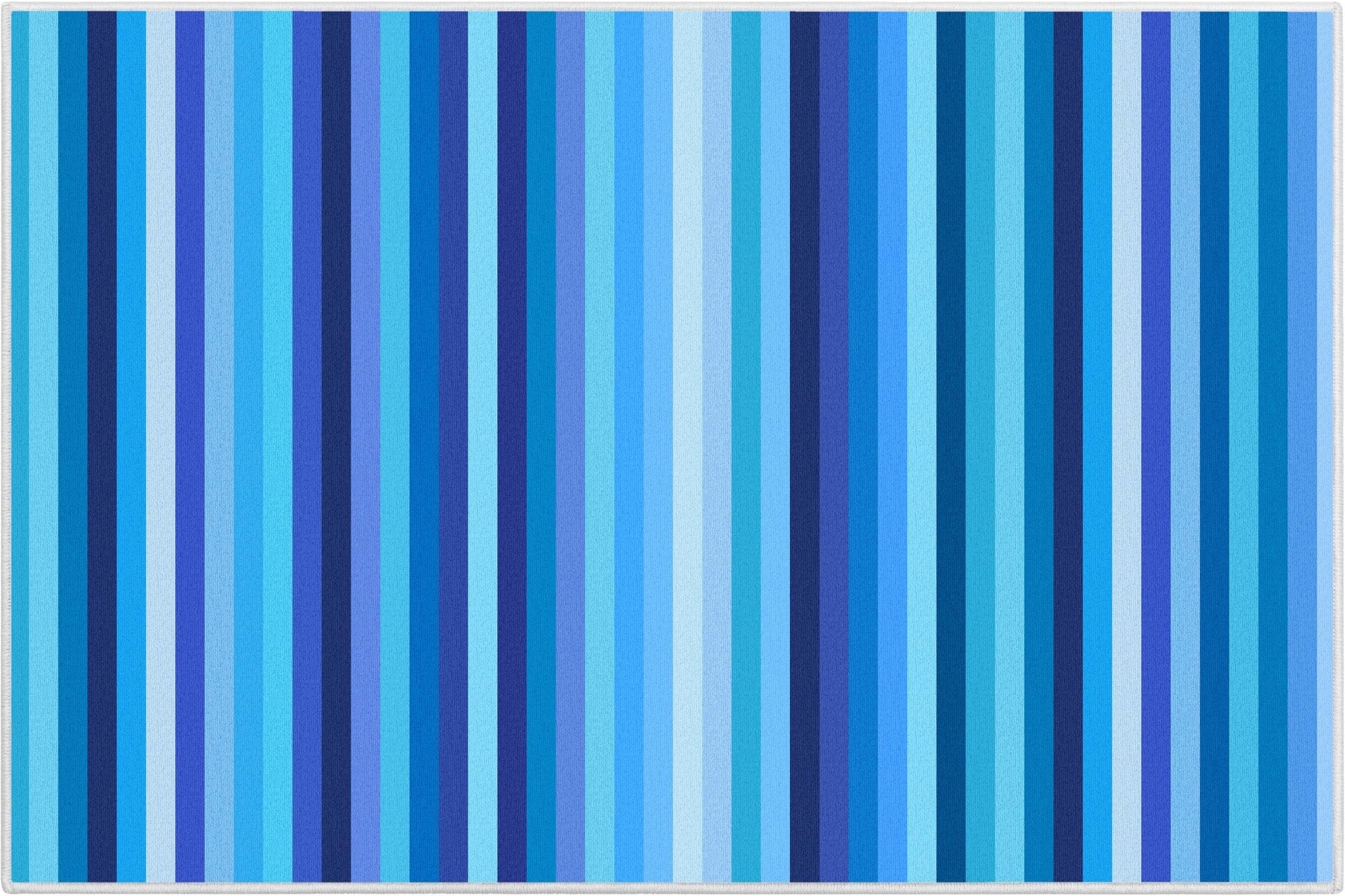 Crayola Stripe Blue Area Rug By Well Woven Well Woven