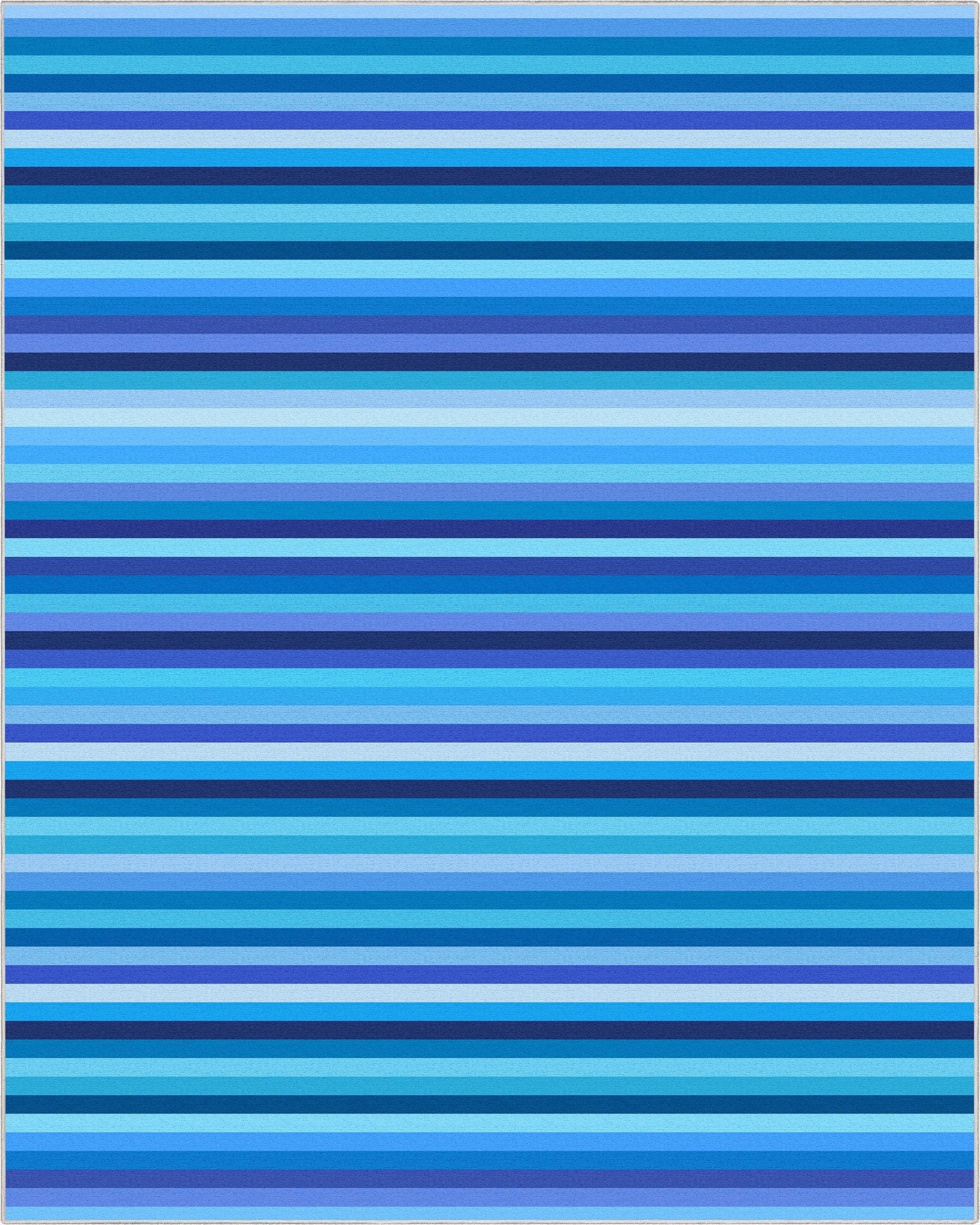 Crayola Stripe Blue Area Rug By Well Woven Well Woven
