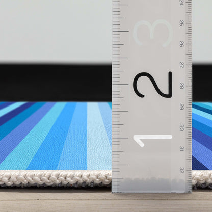 Crayola Stripe Blue Area Rug By Well Woven Well Woven