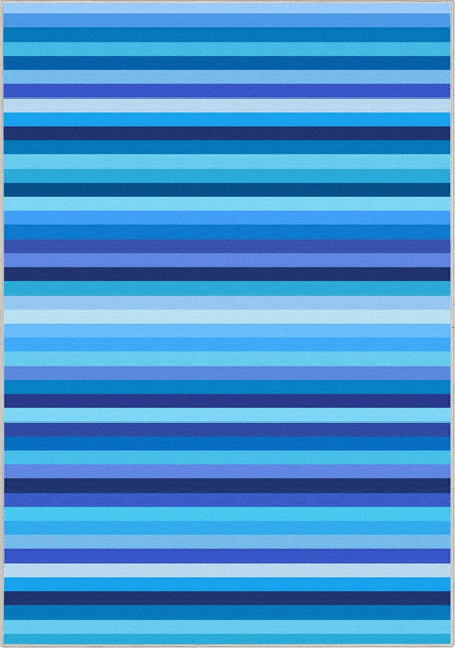 Crayola Stripe Blue Area Rug By Well Woven Well Woven