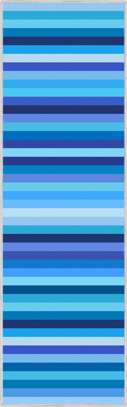 Crayola Stripe Blue Area Rug By Well Woven Well Woven