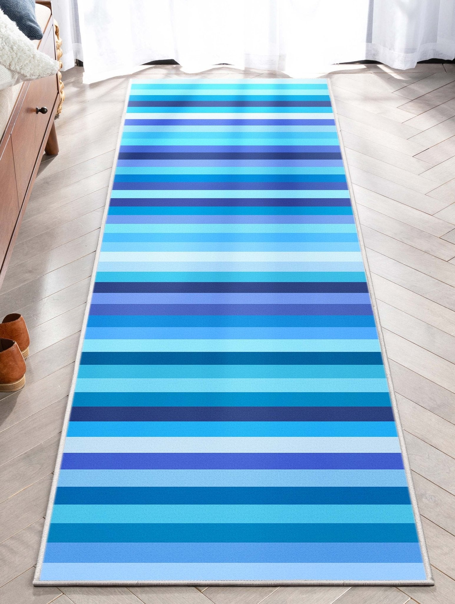 Crayola Stripe Blue Area Rug By Well Woven Well Woven