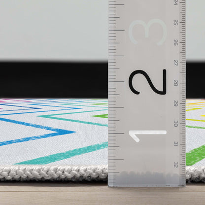 Crayola Zig Zag Multicolor Area Rug By Well Woven Well Woven