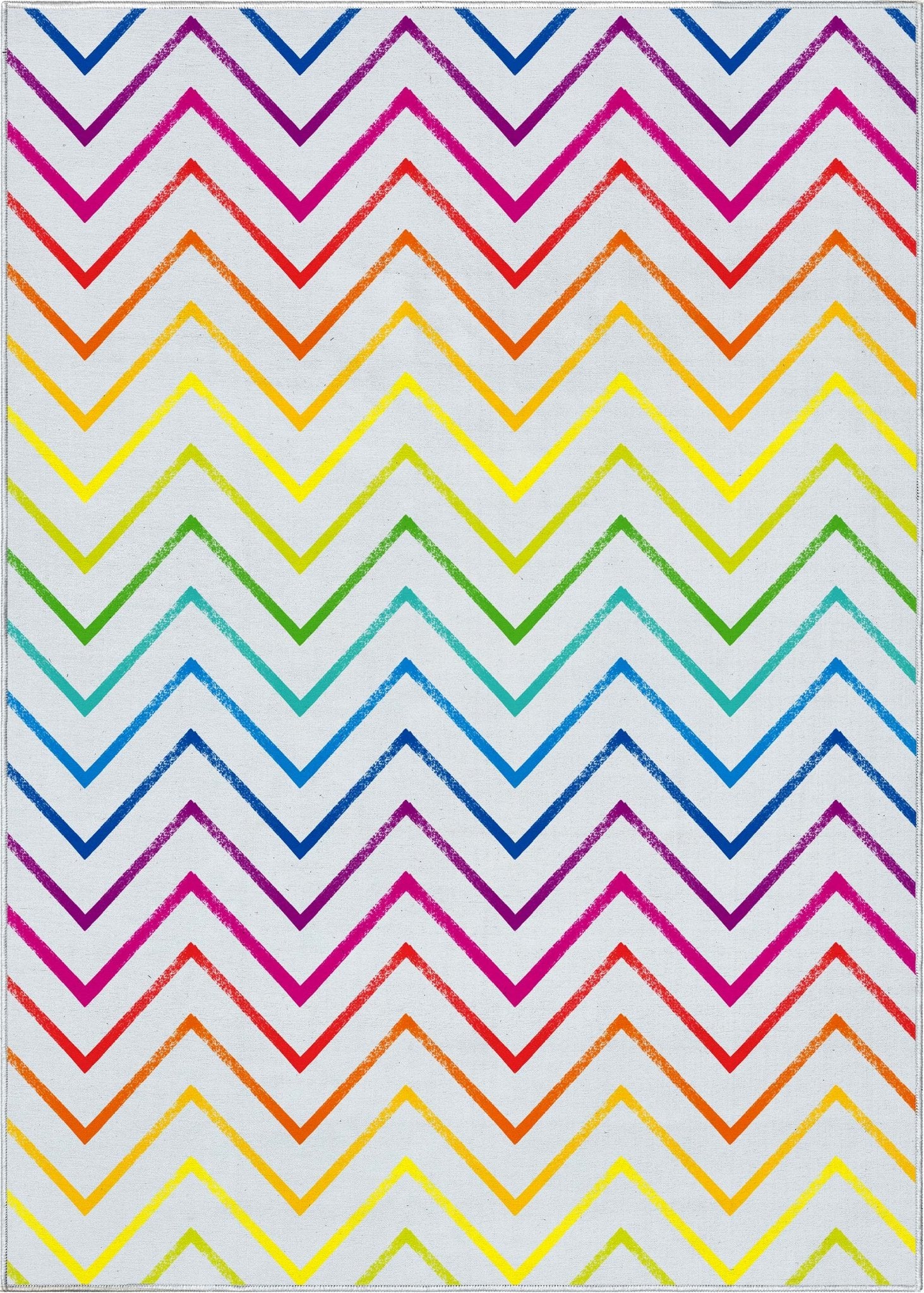 Crayola Zig Zag Multicolor Area Rug By Well Woven Well Woven