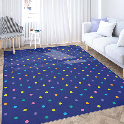 Crayola Polka Dot Blue Area Rug By Well Woven Well Woven