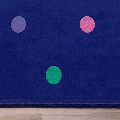 Crayola Polka Dot Blue Area Rug By Well Woven Well Woven