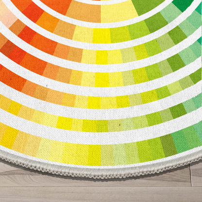 Crayola Color Wheel Multicolor Area Rug By Well Woven Well Woven