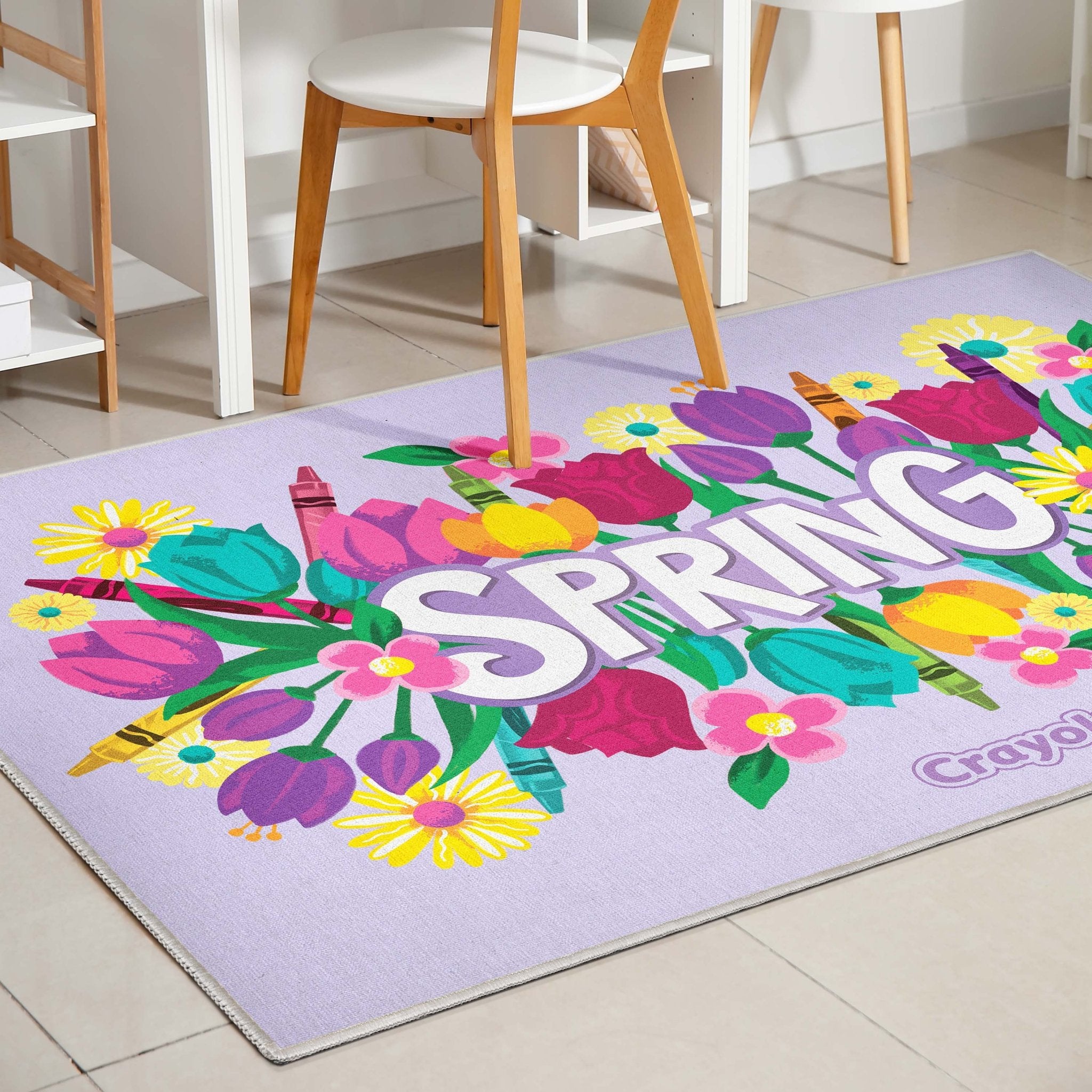 Crayola Spring Lilac Area Rug By Well Woven Well Woven