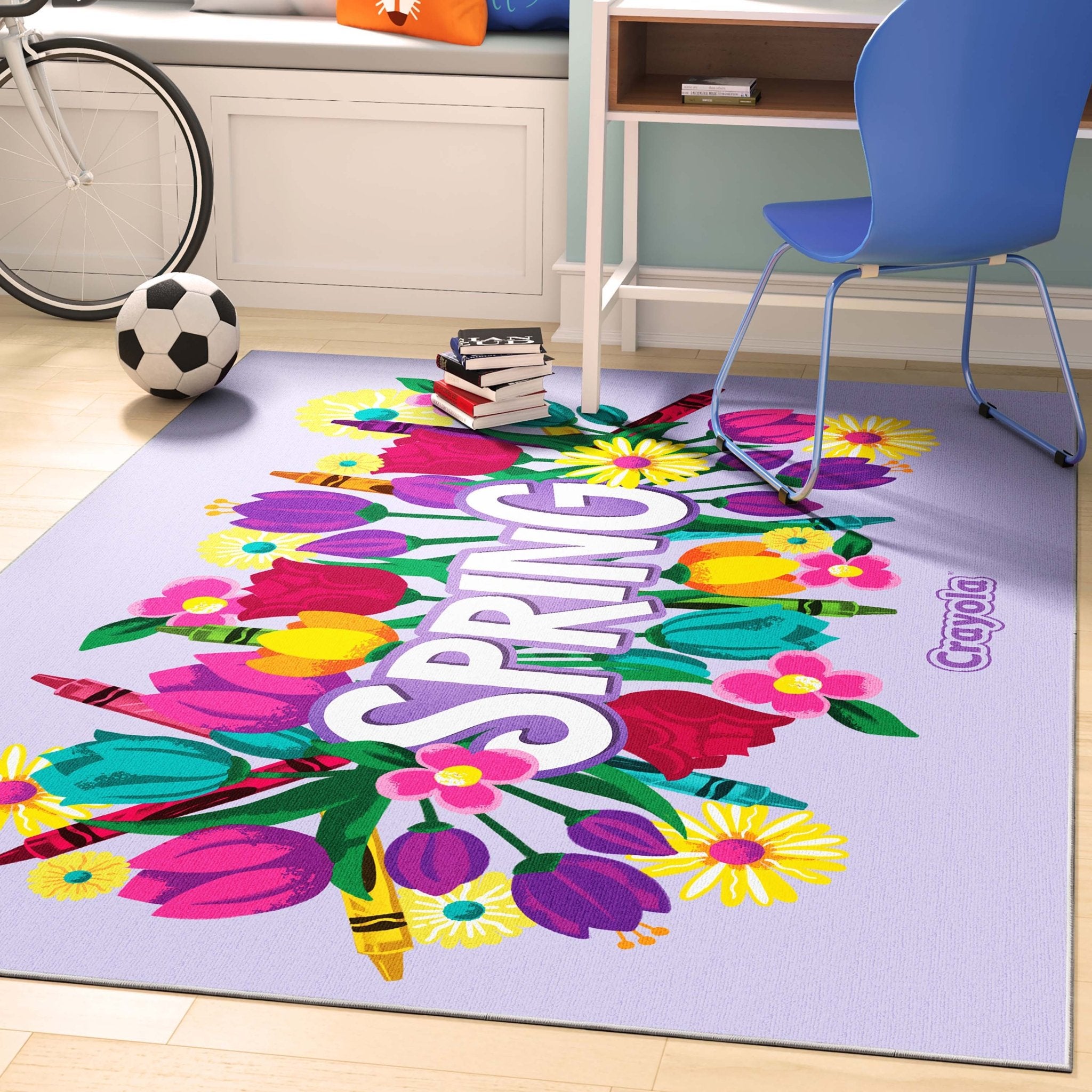 Crayola Spring Lilac Area Rug By Well Woven Well Woven