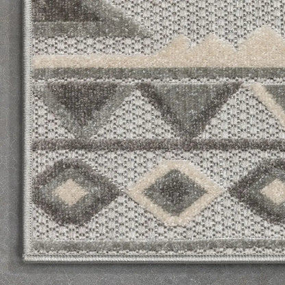 Mamba Grey Modern Indoor Outdoor Rug Well Woven