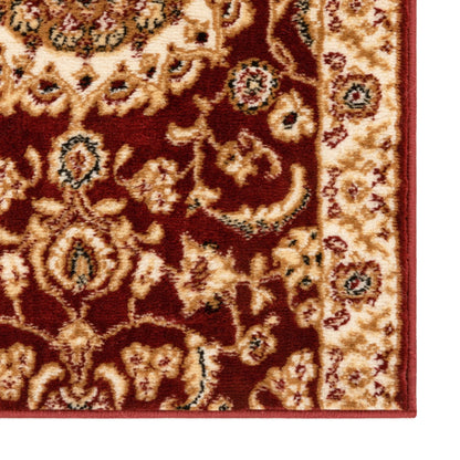 Custom Size Runner Medallion Oriental  Persian Pattern Red Choose Your Width x Choose Your Length Hallway Runner Rug Well Woven