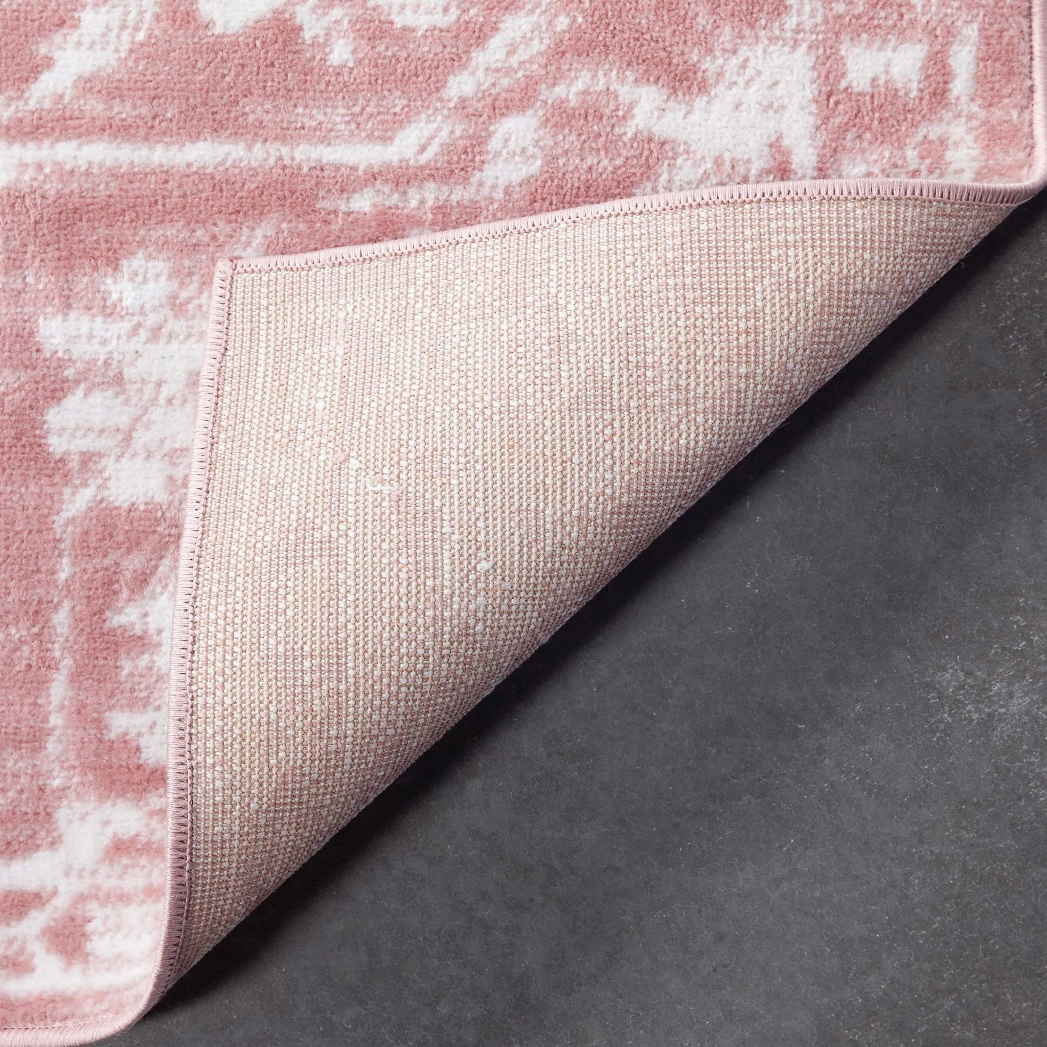 Disa Vintage Medallion Blush Soft Rug By Chill Rugs Well Woven