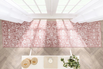 Disa Vintage Medallion Blush Soft Rug By Chill Rugs Well Woven