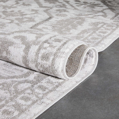 Disa Vintage Medallion Cream Soft Rug By Chill Rugs Well Woven