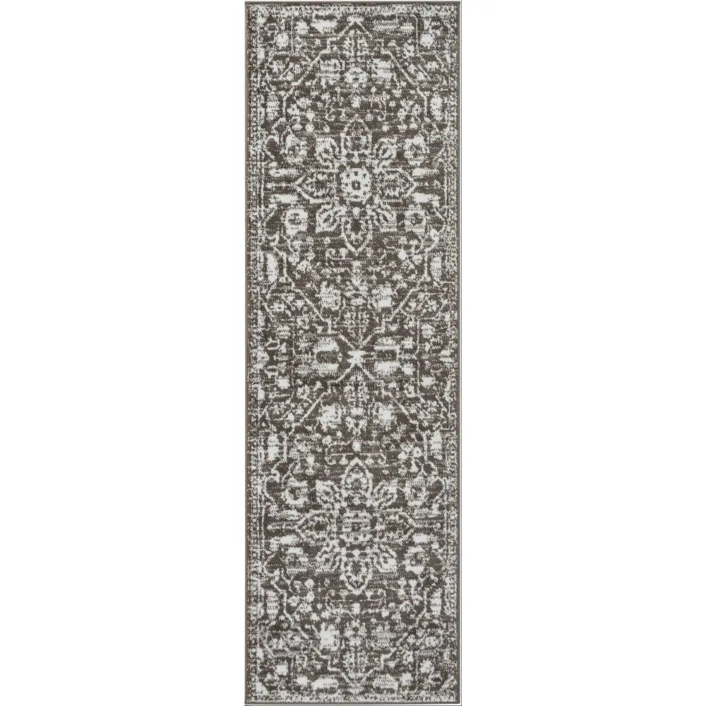 Disa Vintage Medallion Grey Soft Rug By Chill Rugs Well Woven