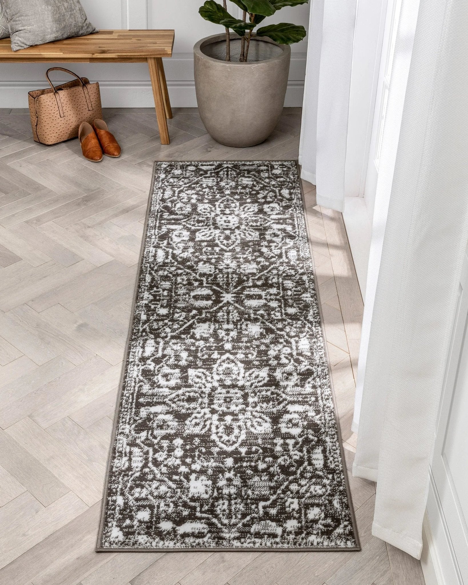 Disa Vintage Medallion Grey Soft Rug By Chill Rugs Well Woven
