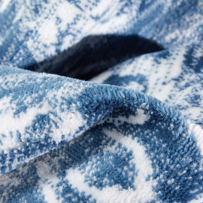 Disa Vintage Medallion Light Blue Soft Rug By Chill Rugs Well Woven