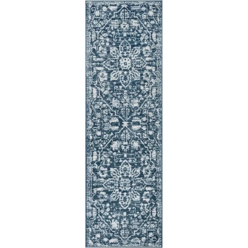 Disa Vintage Medallion Light Blue Soft Rug By Chill Rugs Well Woven