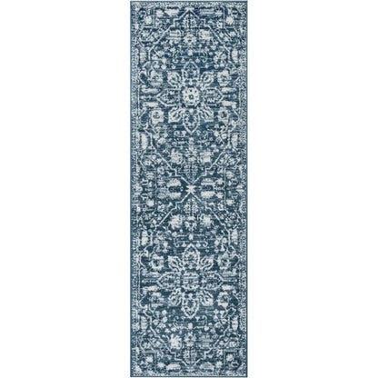 Disa Vintage Medallion Light Blue Soft Rug By Chill Rugs Well Woven