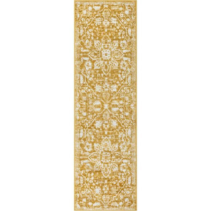 Disa Vintage Medallion Gold Soft Rug By Chill Rugs Well Woven
