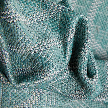 Ludo Lattice Trellis Indoor/Outdoor Blue Textured Rug Well Woven