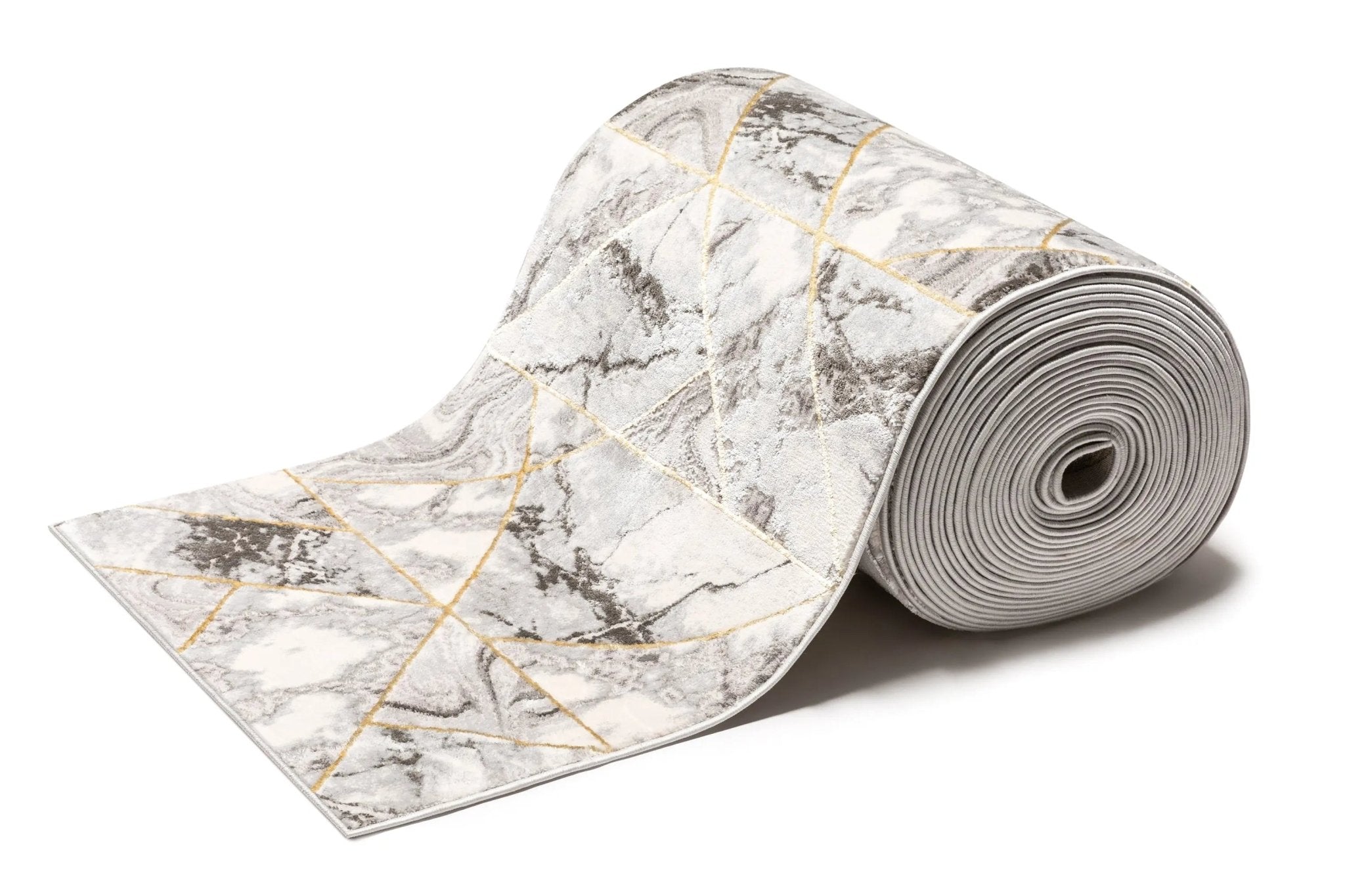 Custom Size Runner Arlo Retro Mosaic Marble Pattern Grey Choose Your Width x Choose Your Length Hallway Runner Rug Well Woven