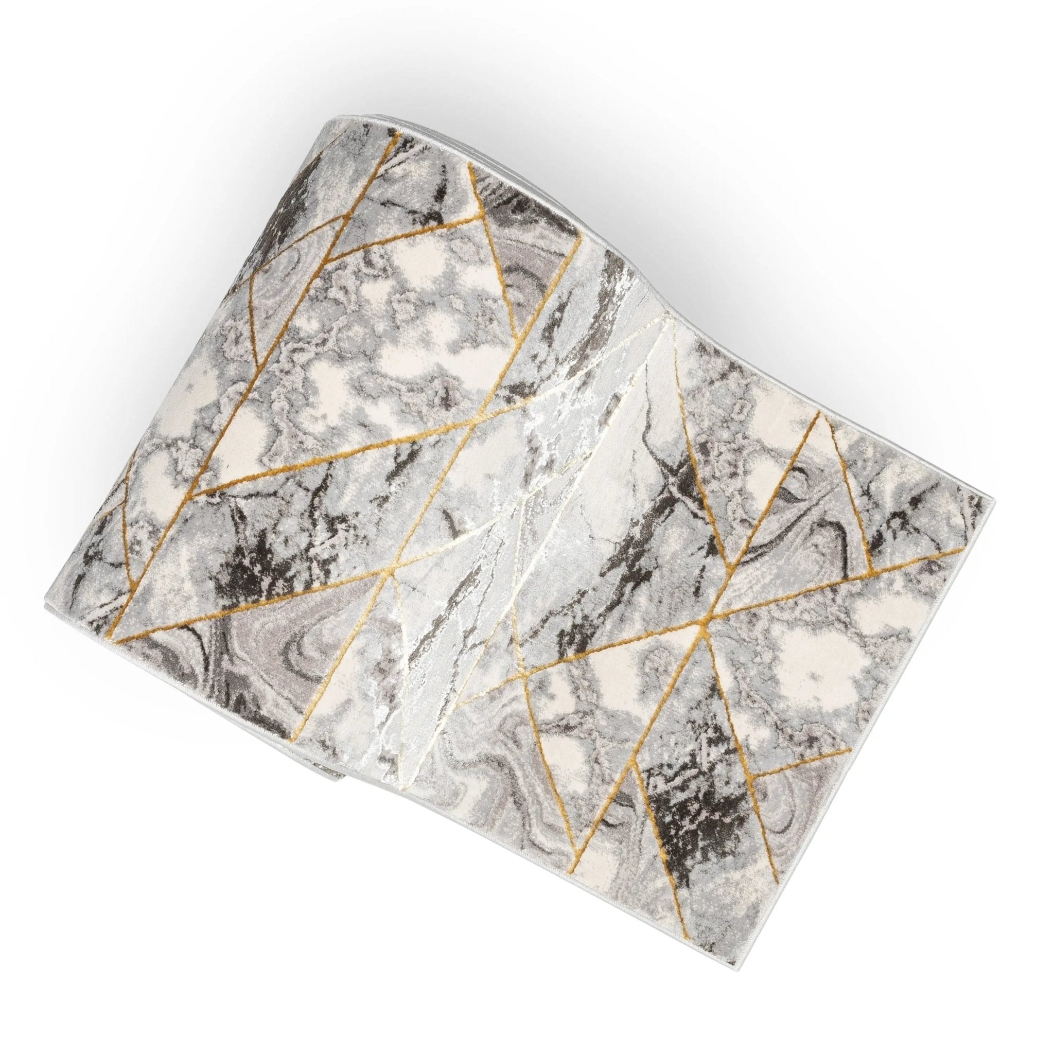 Custom Size Runner Arlo Retro Mosaic Marble Pattern Grey Choose Your Width x Choose Your Length Hallway Runner Rug Well Woven